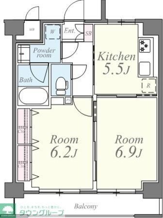 ヒルフォート常盤の物件間取画像